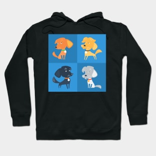 Cartoon cute funny dogs Hoodie